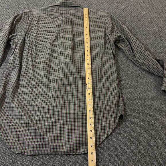 Polo Ralph Lauren Shirt Medium M Long Sleeve Classic Fit Plaid - Picture 8 of 12